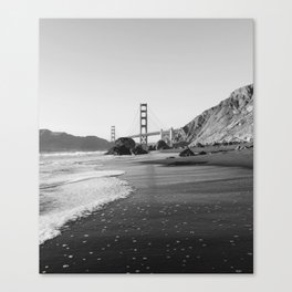 Black and White Golden Gate Bridge Canvas Print