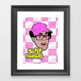 Odd & Lovely Cartoon of 'Super Amauri' The Comedian Fan Art Framed Art Print