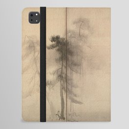 Pine Trees Six-Fold Azuchi-Momoyama Period Japanese Screen - Hasegawa Tohaku iPad Folio Case