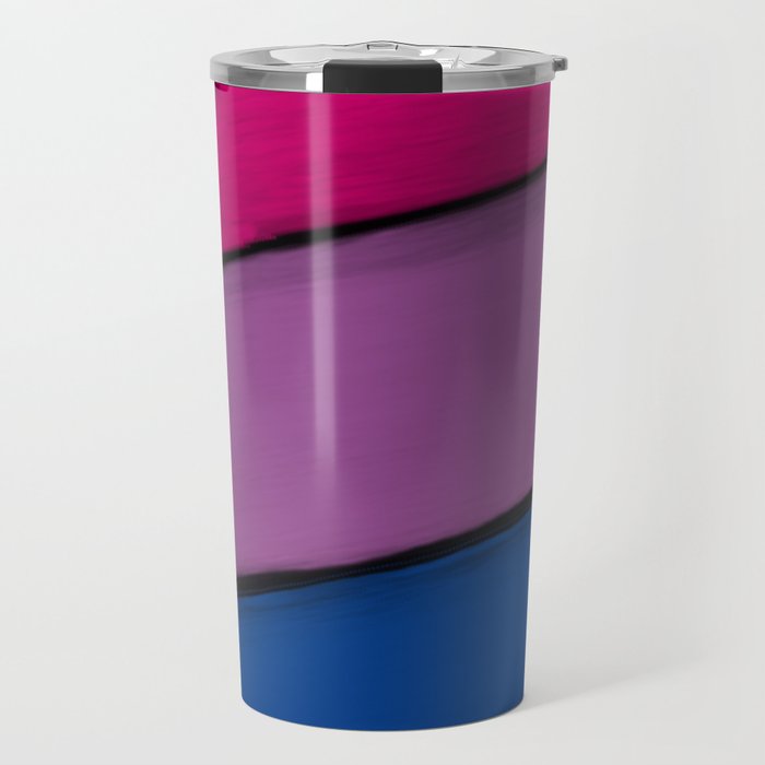 Bi Pride Paint Strokes Travel Mug