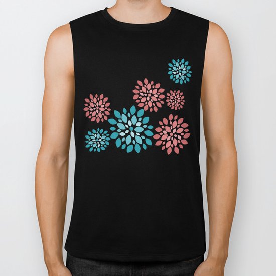 Flower Flurries Biker Tank