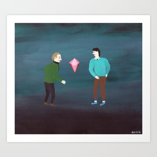 Pink Diamond Art Print