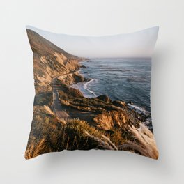The Road to Big Sur Throw Pillow