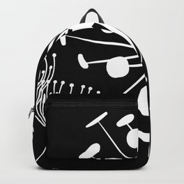 Dandelions Black and White No2 Backpack