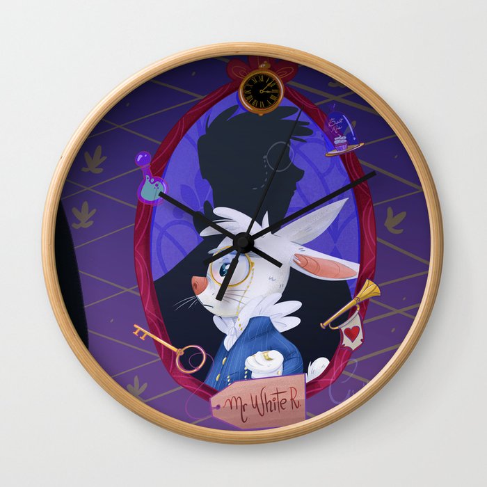 70's Alice in Wonderland by Giully Leão Wall Clock