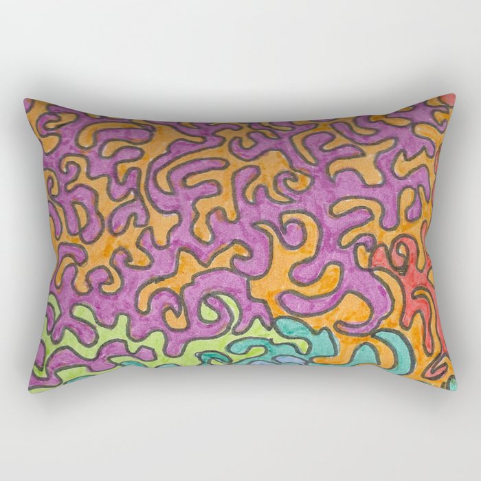 Swirly Brains Rectangular Pillow