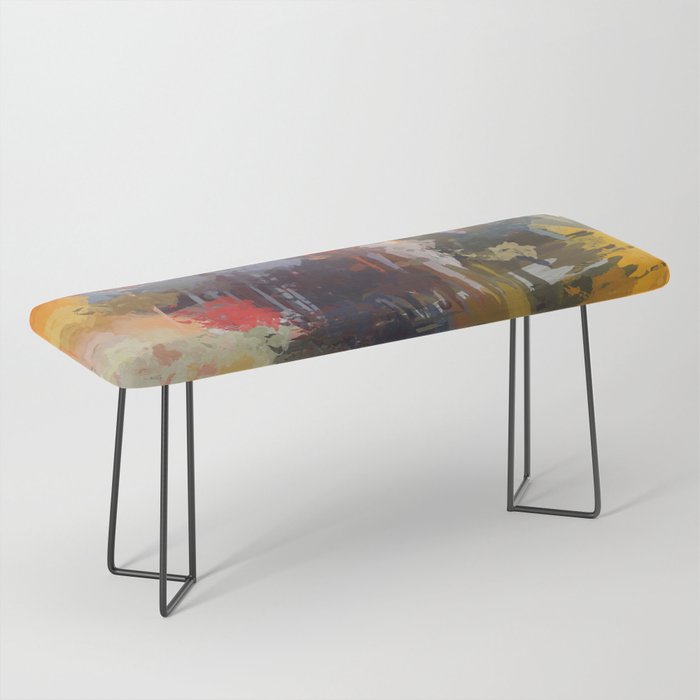 Colour bomb Abstract painting Bench