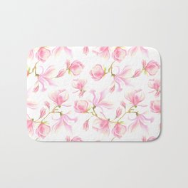 Pink Flowers Bath Mat