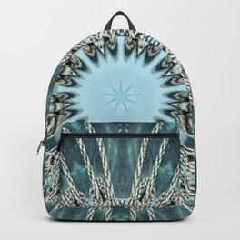 Ocean Seawave Glass Mandala Backpack