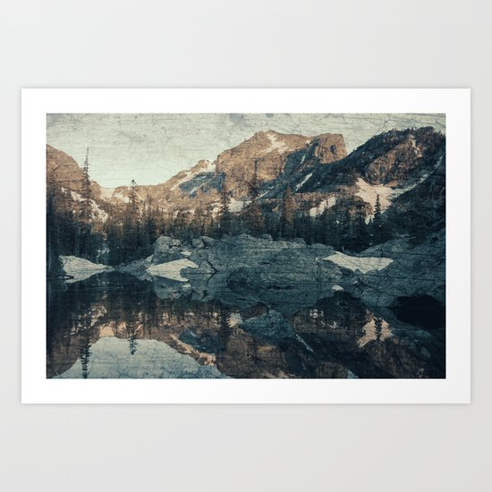 Lake Haiyaha Art Print