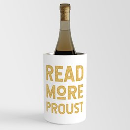 Read More Proust - French Literature Typography in Mustard and White Wine Chiller