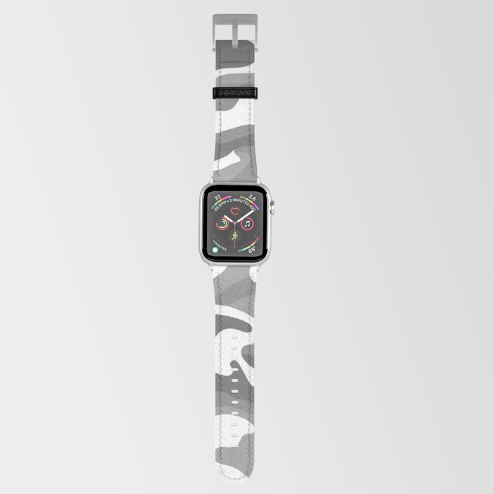 Camouflage Pattern Grey Apple Watch Band
