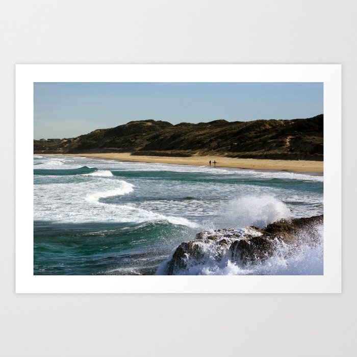 A Day by the Sea Art Print
