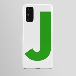 Letter J (Green & White) Android Case