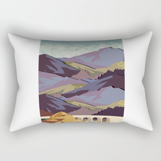 The Great, Great Night Mountain No. 10 Rectangular Pillow