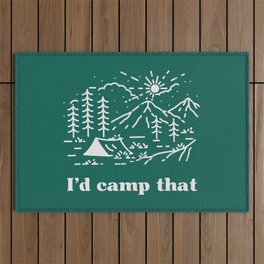 I'd Camp That Outdoor Rug