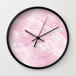 Clounds Sky Pink Wall Clock