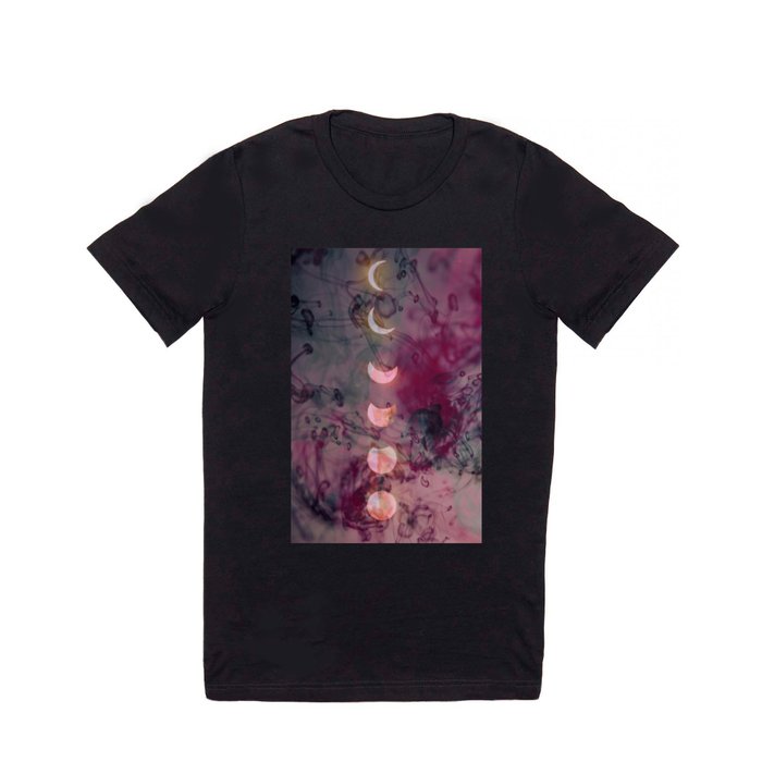 Lunar phase color T Shirt