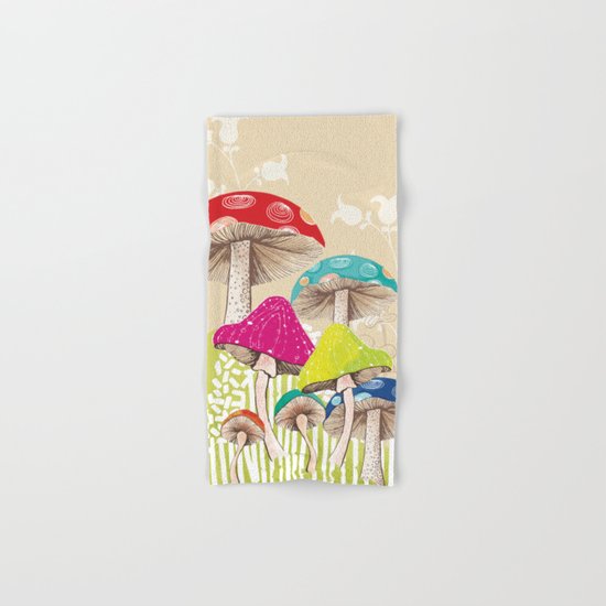 Magical Mushrooms Hand & Bath Towel