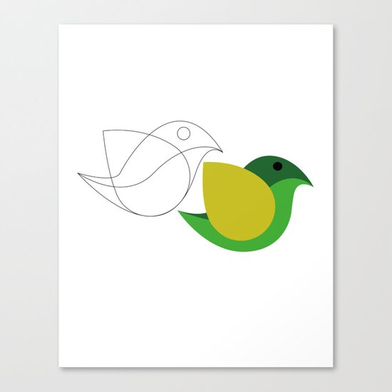 Bird is the word Canvas Print