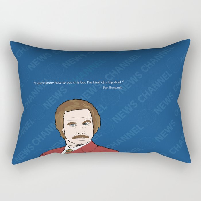 Ron Burgundy Anchorman  Rectangular Pillow