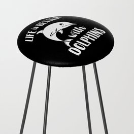 Dolphin Trainer Animal Lover Funny Cute Counter Stool