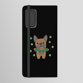 Bulldog Shamrocks Cute Animals For Luck Android Wallet Case