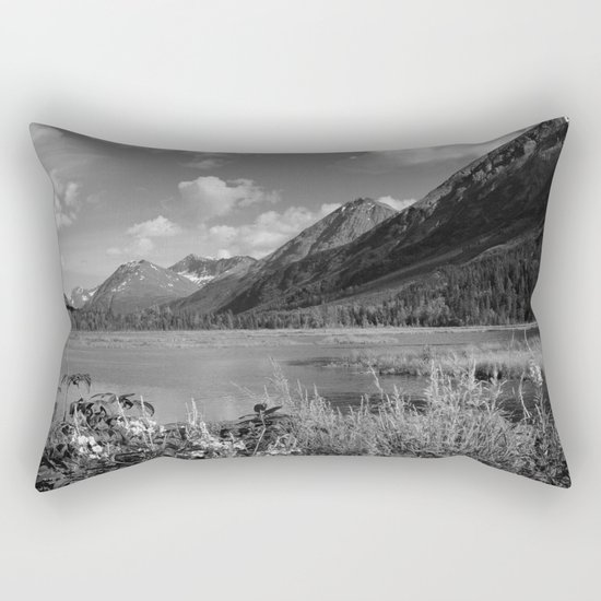 Tern Lake - Mono 2 Rectangular Pillow