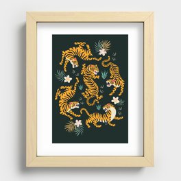 Tiger All Around Recessed Framed Print
