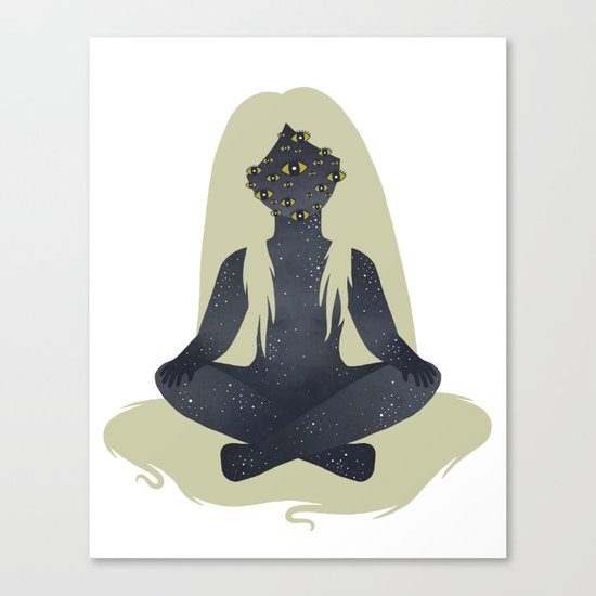Space Girl 6 Canvas Print