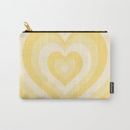 pastel yellow heart pattern Carry-All Pouch