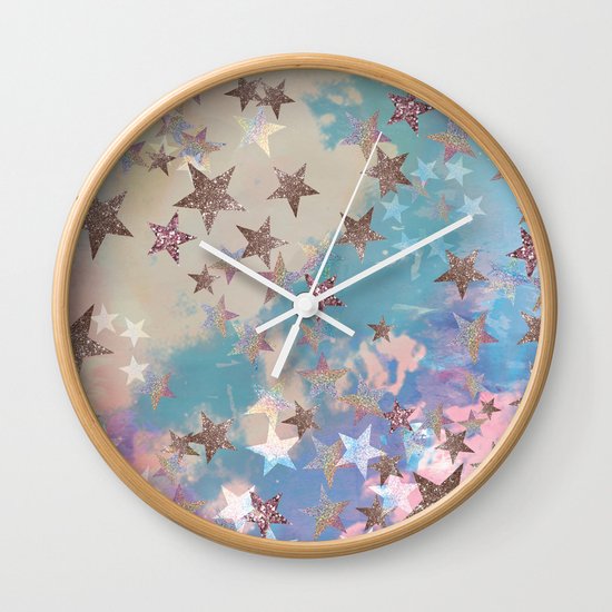 Starry Eyed Wall Clock