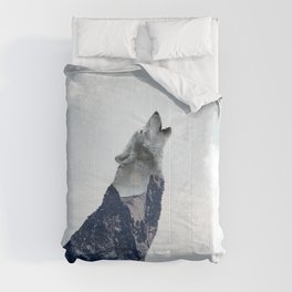 Wolf. Into the Wilderness Comforter