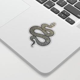 Snake's Charm in Black Sticker