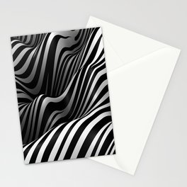 WHITE HOT DISCO ZEBRA Stationery Cards