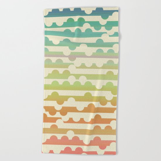 Retrometry VII Beach Towel
