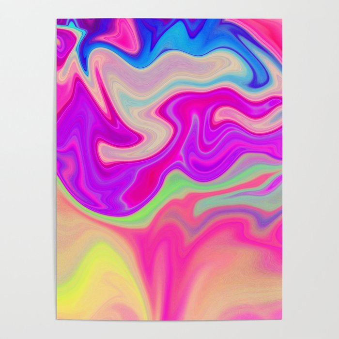 Colored Swirls 05 Poster