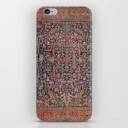 Antique Heriz Carpet Vintage Ornamental Persian Rug iPhone Skin