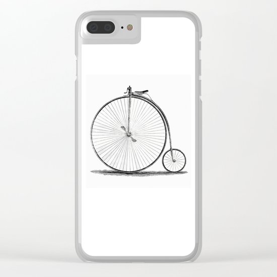 Penny-farthing. Clear iPhone Case