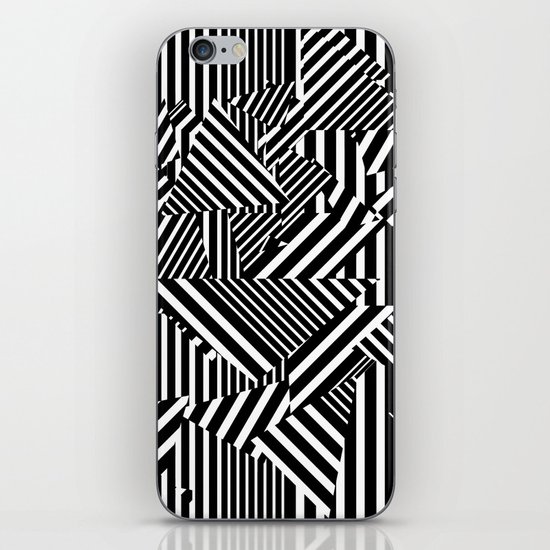 Dazzle Camo #01 - Black & White iPhone & iPod Skin
