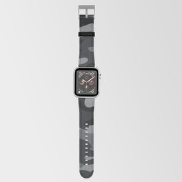 Camouflage Black And Grey Apple Watch Band
