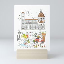 Picnic in Florence  Mini Art Print