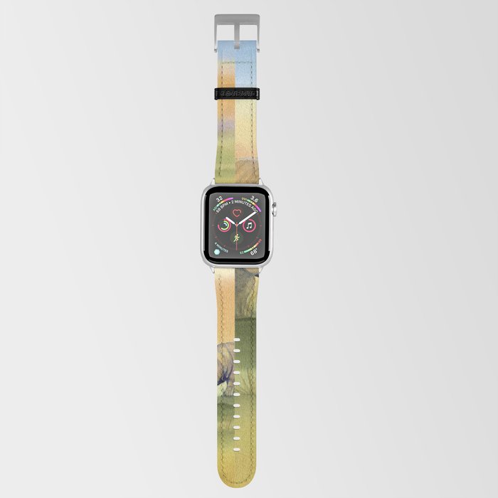 Colorful Mom and Baby Rhino Apple Watch Band by Melly Terpening