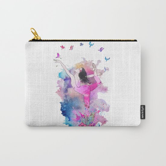 Ballerina with birds Carry-All Pouch