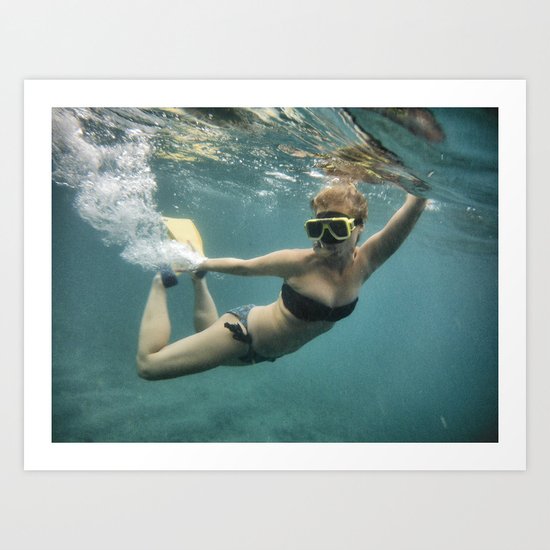 And in that Moment you are a Mermaid Art Print