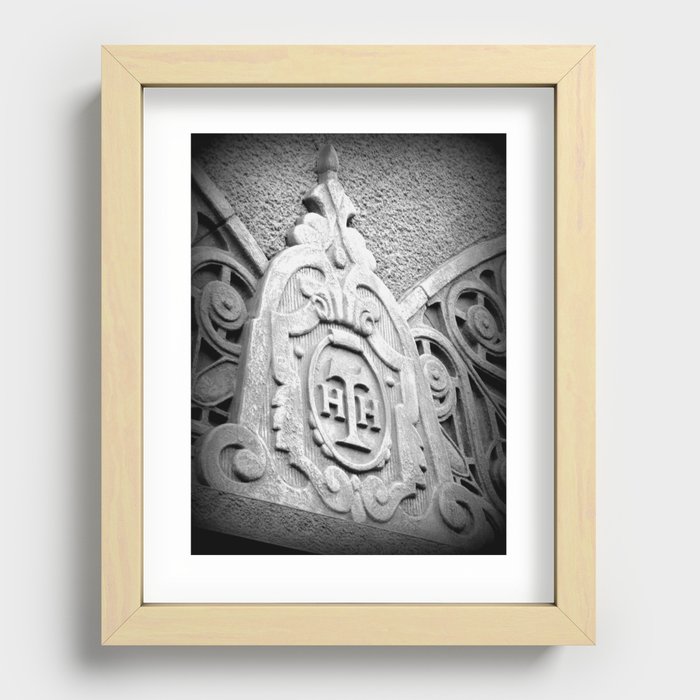 Hollywood Hotel Crest Recessed Framed Print