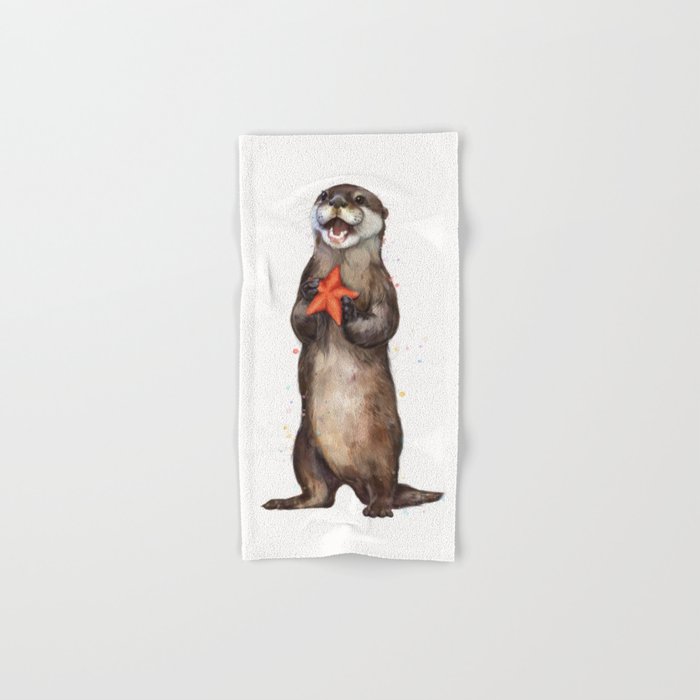 Otterly Delighted Otter Hand & Bath Towel