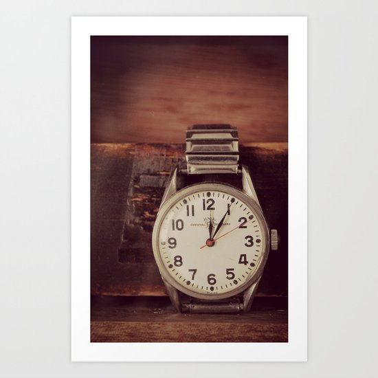 Vintage Watch Art Print