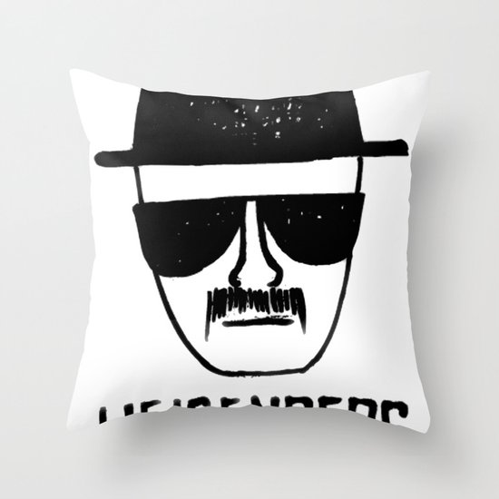 Heisenberg - Breaking Bad Sketch Throw Pillow