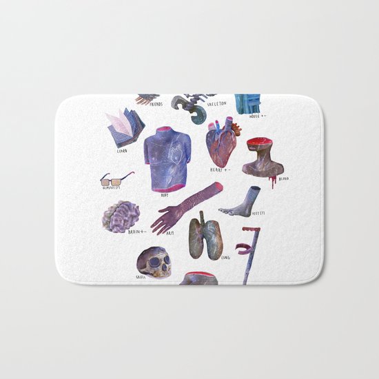 survival kit for human beings Bath Mat
